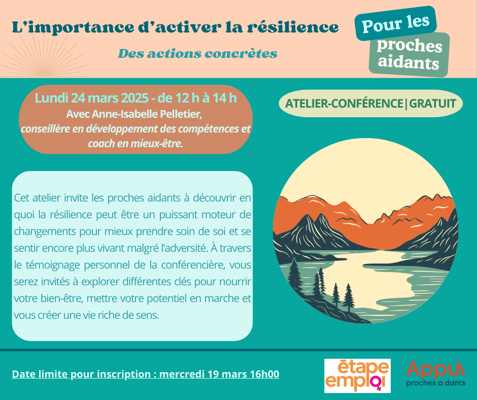 L'importance d'activer la résilience - Proches aidants